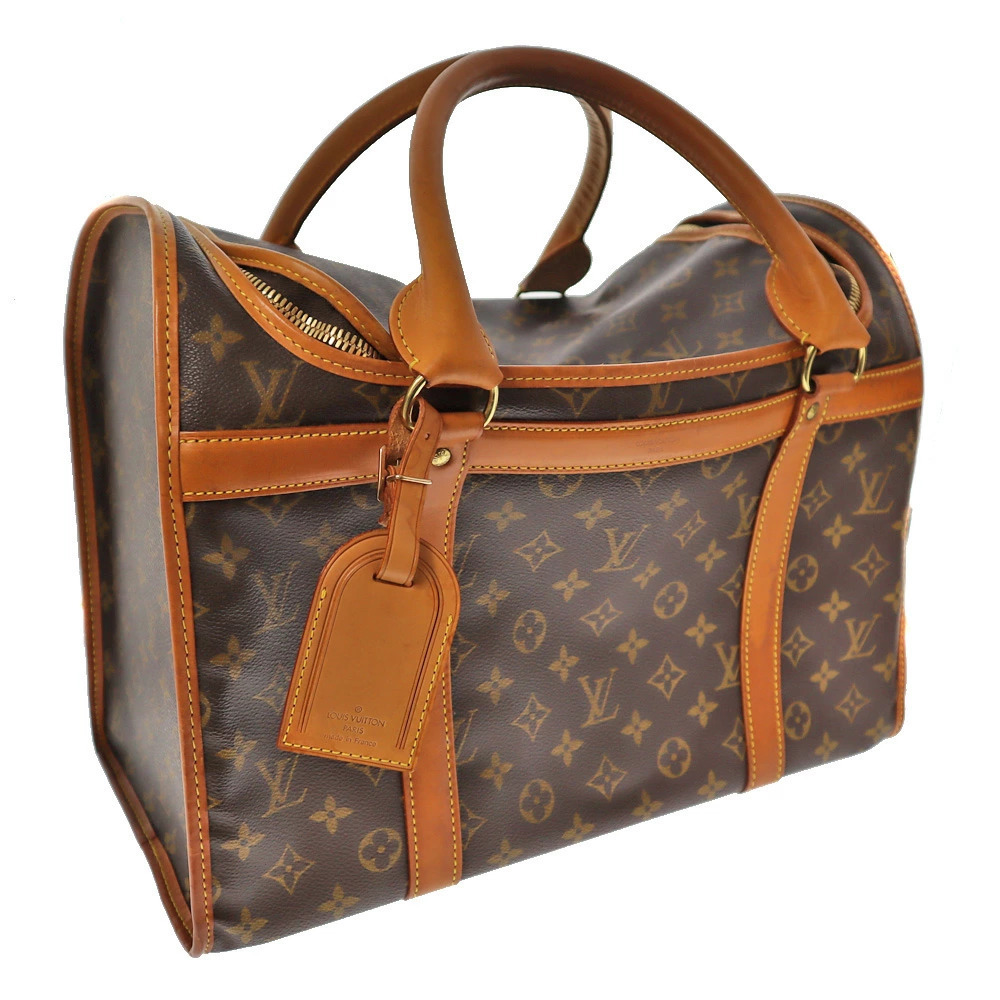 LOUIS VUITTON Sac Champ Cage Carrier Bag Handbag Brown Animals Dogs Cats Pets